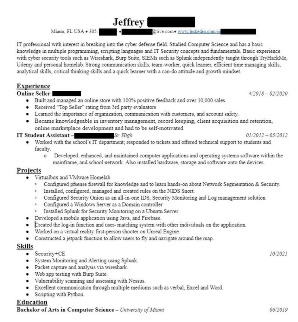 Third resume