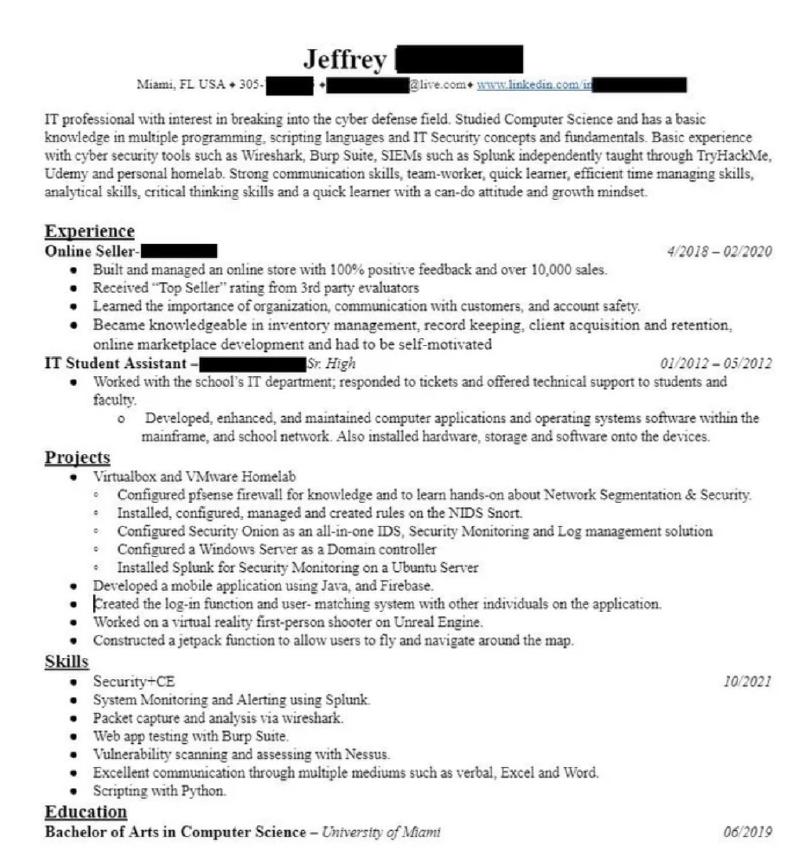 Third resume